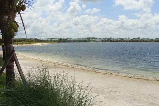 Blick auf das idyllische umliegende Terrain in Fort Myers